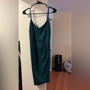 Elegant Green Sleeveless Dress
